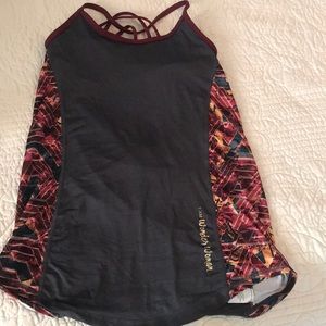 Athletic top with built in bra. Size small